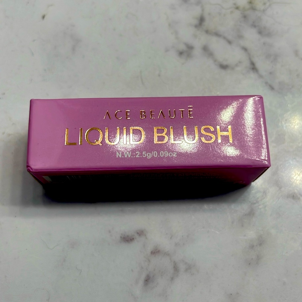 Ace Beautē liquid blush in pastel persimmon